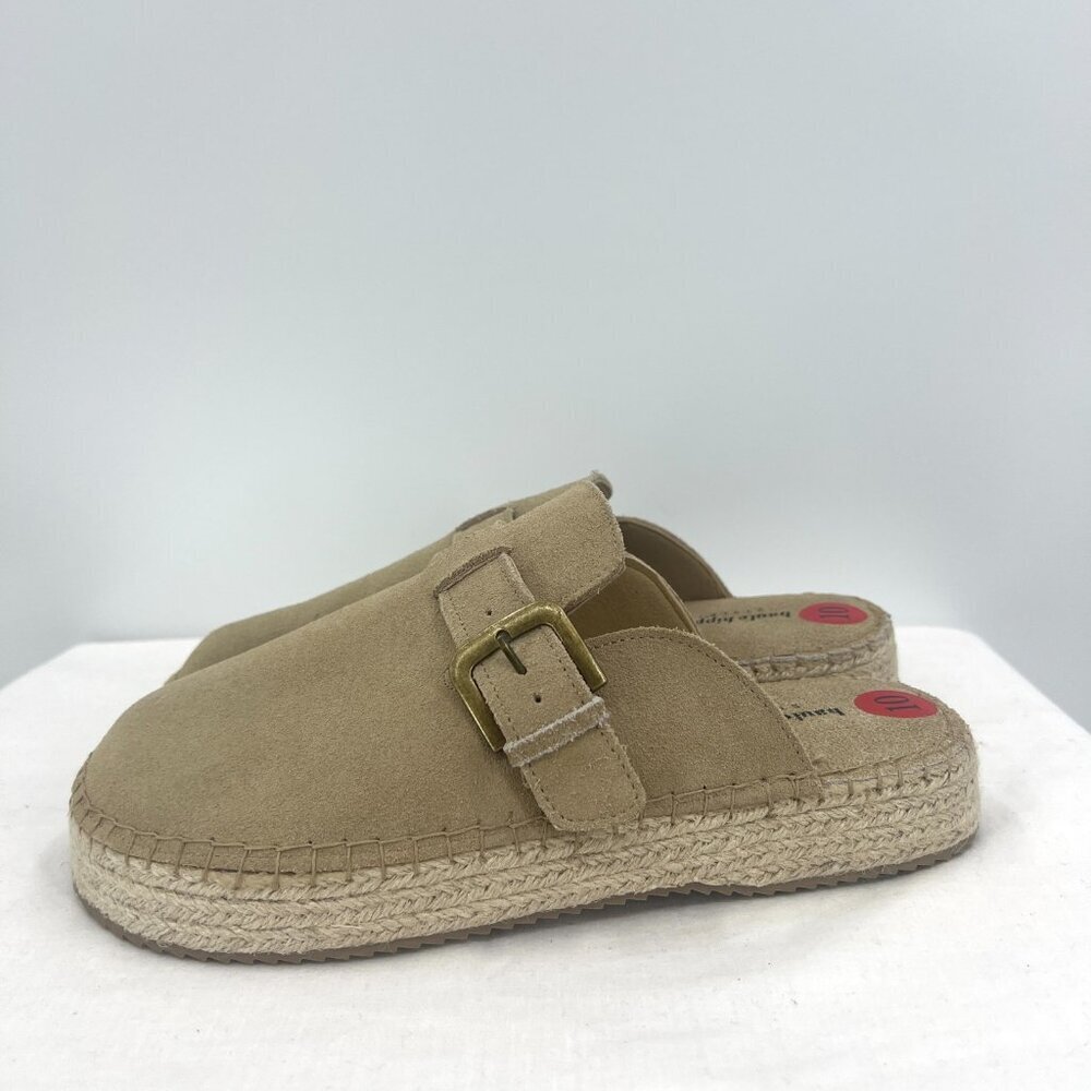 New Haute Hippie Aria 100% Genuine Suede Espadrilles Clogs Women's 10 - Picture 2 of 10